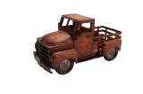 Cumpara ieftin Macheta Camioneta retro metal maro vintage 38 x 18,5 x 20 cm