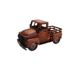 Macheta Camioneta retro metal maro vintage 38 x 18,5 x 20 cm