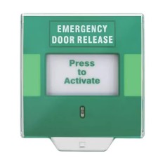 Buton aplicabil din plastic pentru iesire de urgenta, LED, buzzer (TEXT) CSB-802