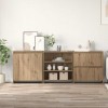 VidaXL Bufeturi 3 pcs stejar artizanal 70 x 41 x 75 cm Lemn compozit 3393158