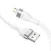 Lito - Data Cable (LD02) - USB to Lightning Fast Charging 2.4A, Tangle-free, 1.2m - White