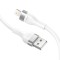 Lito - Data Cable (LD02) - USB to Lightning Fast Charging 2.4A, Tangle-free, 1.2m - White
