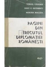 Virgil Candea - Pagini din trecutul diplomatiei romanesti (Editia: 1966) foto