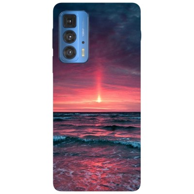 Husa compatibila cu Motorola G20 model Black sea sunset, Silicon, TPU, Viceversa foto
