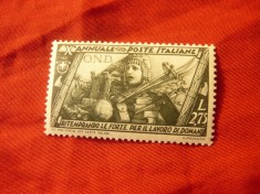 Timbru Italia 1932 - 10 Ani de la marsul asupra Romei , val. 2,75L