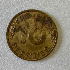 Moneda 10 PFENNIG - 1950 J - Germania - KM 108 (279)