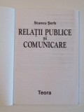 RELATII PUBLICE SI COMUNICARE de STANCU SERB , 2001