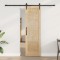 Ușa glisantă cu set hardware 61x198.5 cm din lemn masiv de pin