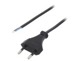 Cablu de Alimentare 2x0,5mm2 3m Negru 2,5A