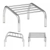 Scaun Coafor Antialunecare Cromat Enzo, Tip Scară, Suport Picioare, Confort Client