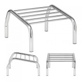 Scaun Coafor Antialunecare Cromat Enzo, Tip Scara, Suport Picioare, Confort Maxim