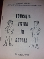 EDUCATIA FIZICA IN SCOALA NR 4 1990 foto