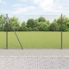 Gard Hexagonal vidaXL Gri 1.4x10 m Oțel