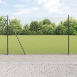VidaXL Gard hexagonal Gri 1.4x50 m Oțel