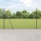 Gard Hexagonal vidaXL Gri 1.4x10 m Oțel