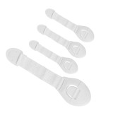 Cumpara ieftin Set 4 opritoare de siguranta pentru mobilier, protectie copii pentru usi, dulapuri si electrocasnice, 20 cm, alb