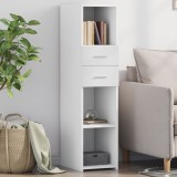 VidaXL Dulap &icirc;nalt, alb, 30x42,5x124 cm, lemn prelucrat