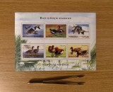 Rațe și g&acirc;ște sălbatice, bloc de 6 timbre 2007 LP 1771e