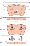 TRW GDB1797 COTEC set placute frana,frana disc