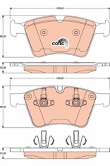 TRW GDB1797 COTEC set placute frana,frana disc