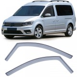 Deflector de vant, deflector de ploaie, protectie &icirc;mpotriva vantului, negru fum pentru VW Caddy 4 SA din 15 Performance AutoTuning