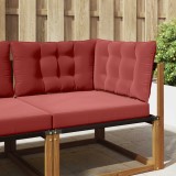 vidaXL Perna pentru canapea de exterior 3 pcs bordo Poliester 900923