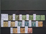 1862-1872-Franta-Napoleon III-dantelat-complet set,varietati-Y.T.=375 $-RAR, Nestampilat