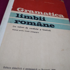 MANUAL DE GRAMATICA LIMBII ROMANE -GEORGE BELDESCU PENTRU LICEE PEDAGOCICE 1972