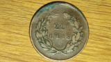 Portugalia - moneda de colectie - 20 reis 1891 - Carlos I - foarte frumoasa !