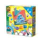 My first - Set acuarele pentru degete si tablouri cu animale