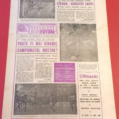 Ziarul Sportul supliment FOTBAL 14.03.1986