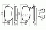 Set placute frana,frana disc OPEL ASTRA H GTC (L08) (2005 - 2016) BOSCH 0 986 494 654