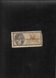 Grecia 50 drahme drachmai 1943 seria181161 uzata