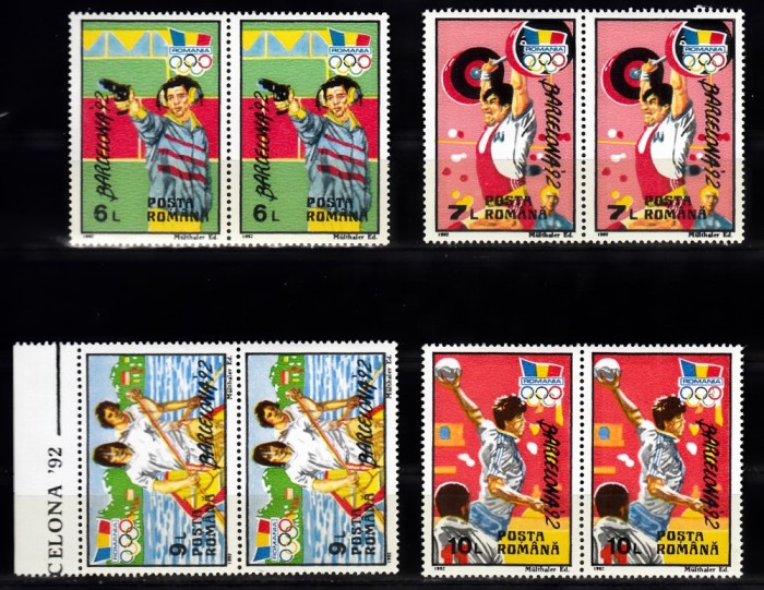 A11 TX10 5 - 1992 - JO de vara Barcelona - perechi de doua timbre