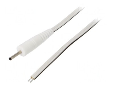 Cablu Alimentare DC Alb 0,5m 2x0,5mm2 foto