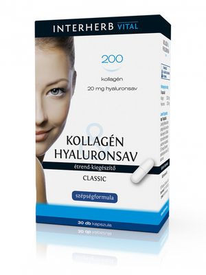 Colagen cu Acid Hialuronic, 30 capsule, Interherb foto