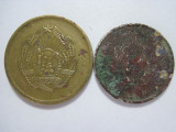 Romania (e386) - 5 Bani 1954, 10 Bani 1952