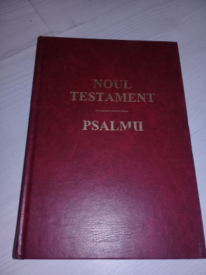 NOUL TESTAMENT PSALMII 1998 Biserica crestina evanghelica,coperti groase foto