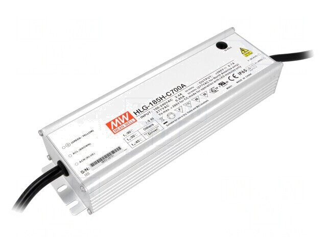 Alimentator LED 200W IP65 143-286VDC 350-700mA