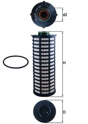 MAHLE OX 1152D Filtru ulei foto