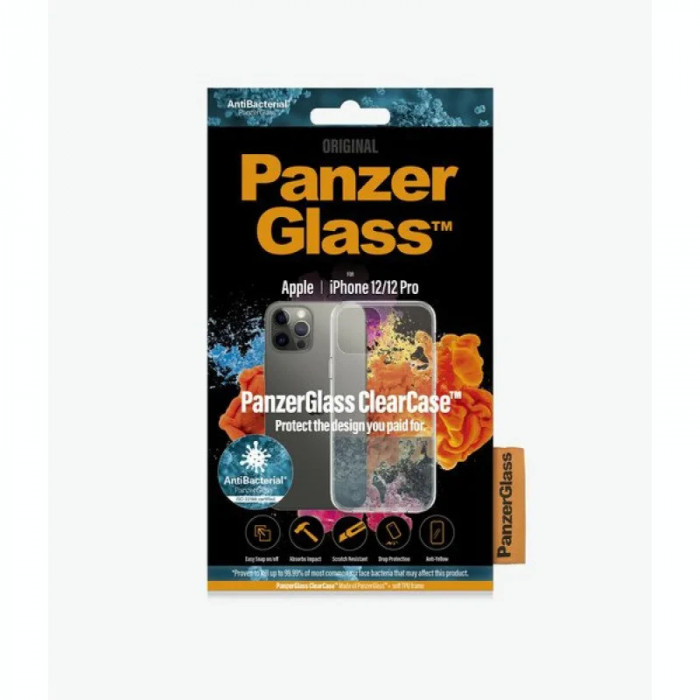 Husa Cover Panzer Clear Case pentru iPhone 12/12 Pro Transparent