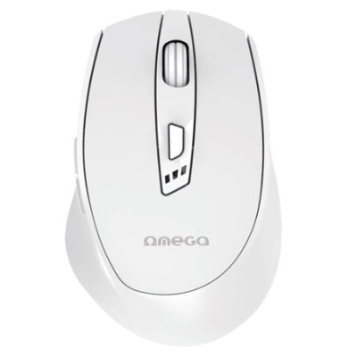 MOUSE WIRELESS REINCARCABIL USB-C ALB OMEGA foto