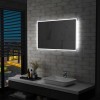 VidaXL Oglindă cu LED pentru perete de baie, 100 x 60 cm 144728