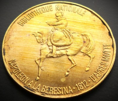 Jeton Intrare Biblioteca Nationala - Franta, anul 1969 * cod moneda 1664 = Napoleon a la Beresima foto