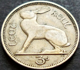 Moneda 3 PENCE - IRLANDA, anul 1964 *cod 1226
