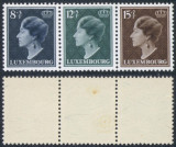 Luxembourg 1949 Charlotte Jubilee Mi.439-441 MNH AM.465, Nestampilat