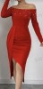 Rochie dama, XXS, Rosu, Eranthe