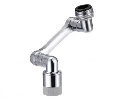 Extensie robinet, rotatie 360 , 2 moduri de pulverizare, 9.5 cm, argintiu
