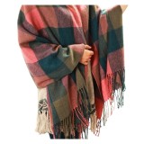 Cumpara ieftin Sal Cashmere in carouri cu ciucuri