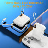 Baterie externa cu incarcare wireless, 10000mAh, 66W, magnetica, Magsafe, cablu